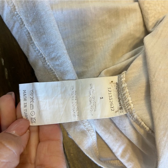 Angels Never Die Vintage Y2K Top Sheer Lace Cottagecore Fairy Cream Beaded M - Picture 8 of 11